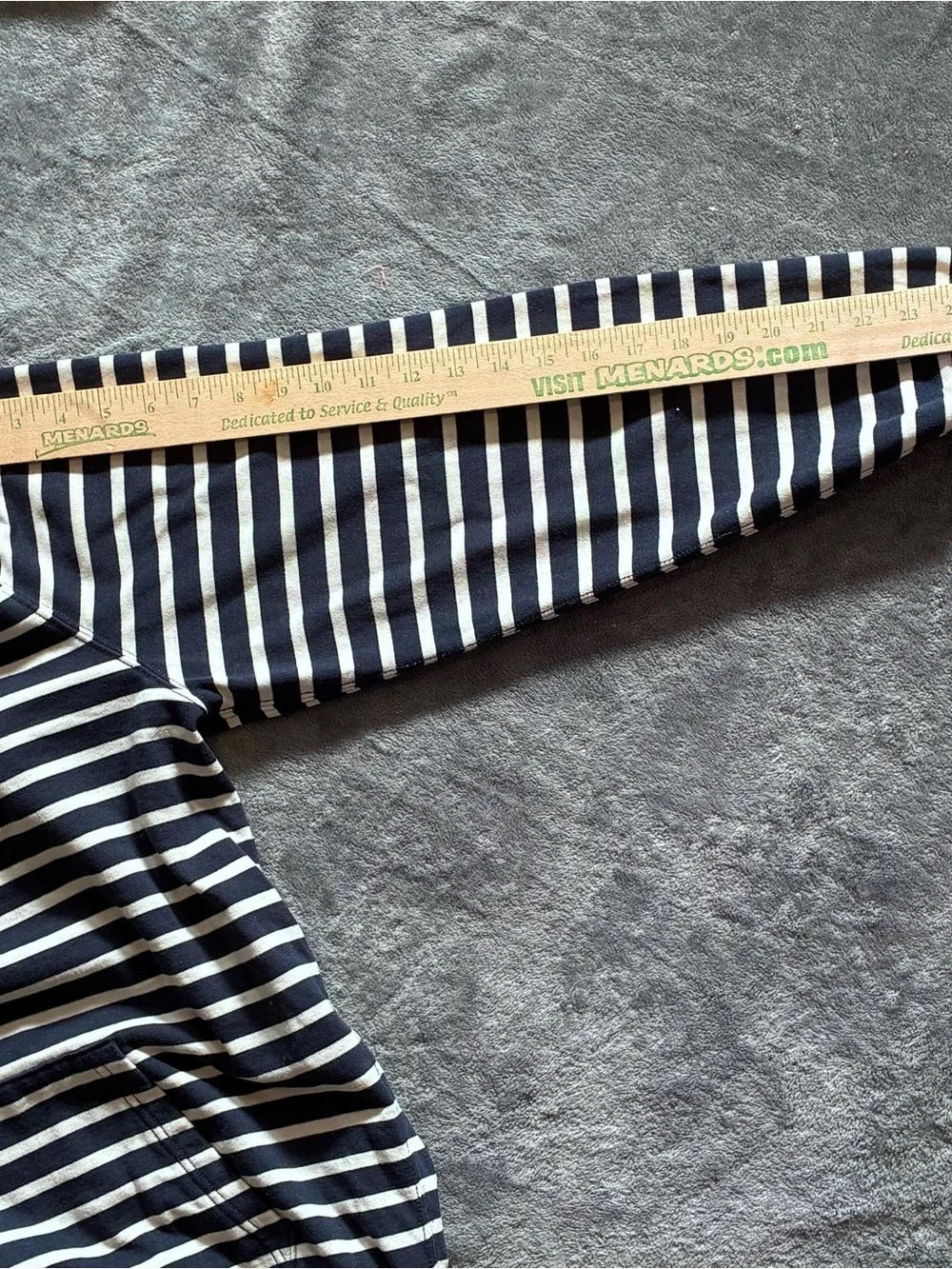 J.Crew Vintage Fleece Striped Hoodie Men’s XL Navy White Nautical Pullover